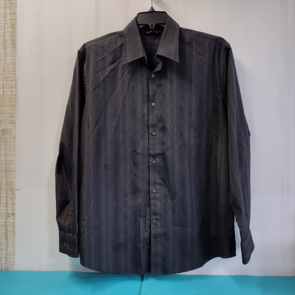 Axist Men's Striped Shirt Black Size XL